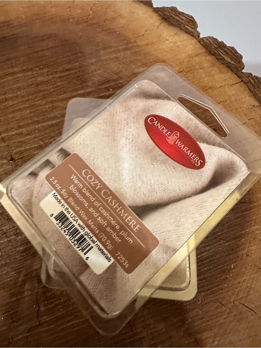 Candle Warmers Cozy Cashmere Wax Melts - 2 packs